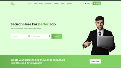  Jobs & Employment Portal Website Design Amritsar | Design#839
     