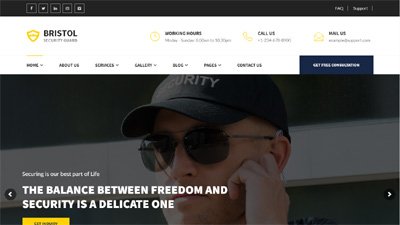  Security Services Website Design Amritsar | Design#396
     