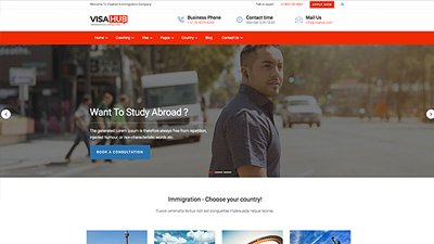  Visa & Immigration Website Design Amritsar | Design#863
     